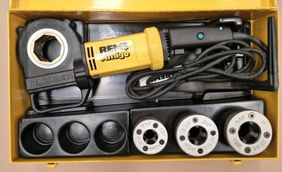 REMS Gewindeschneidmaschine Amigo Nr. 530025 Set R 1/2- 3/4-1 Gewinde Kluppe