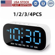 LED Large Display Electric Digital Alarm Clock with Battery Backup and Snooze US LED Large Display Electric Digital Alarm Clock with Battery Backup and Snooze US - Image 1