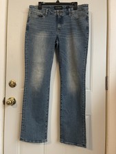Sz 14/32 L-XL Lucky Brand Sweet Straight Jeans Slim Blue Medium Wash Womens