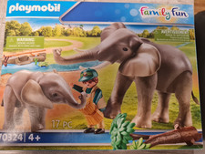 Playmobil 70324 Elefanten im Freigehege Gebraucht+ Karton