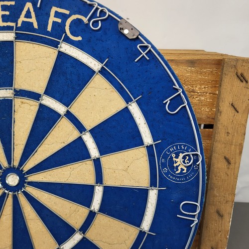 Officially Licensed Chelsea Football Club Dart Board Blue Man Cave Dartboard UK - Picture 4 of 15