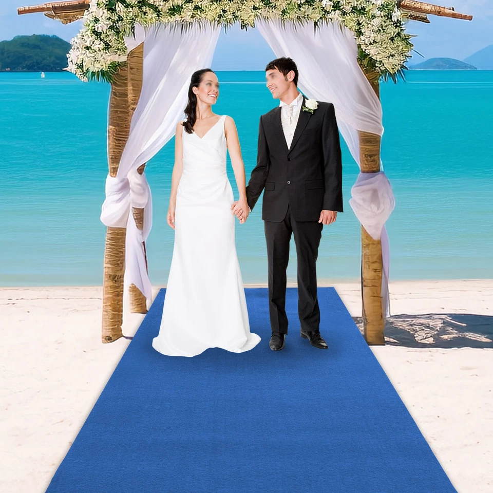 Blue Carpet Runner for Wedding Ceremony Movie Theme Party Proposal Decorations - Image 2 of 4