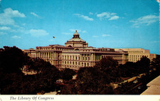 The Library of Congress 1st And B Streets N.E. Vintage Unposted Postcard