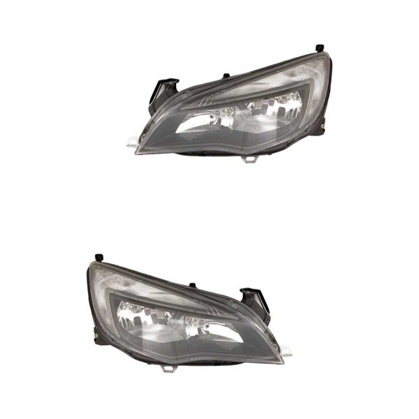 Halogen Scheinwerfer Set Links & Rechts H7/ H7 Schwarz FüR Opel Astra J Caravan-image