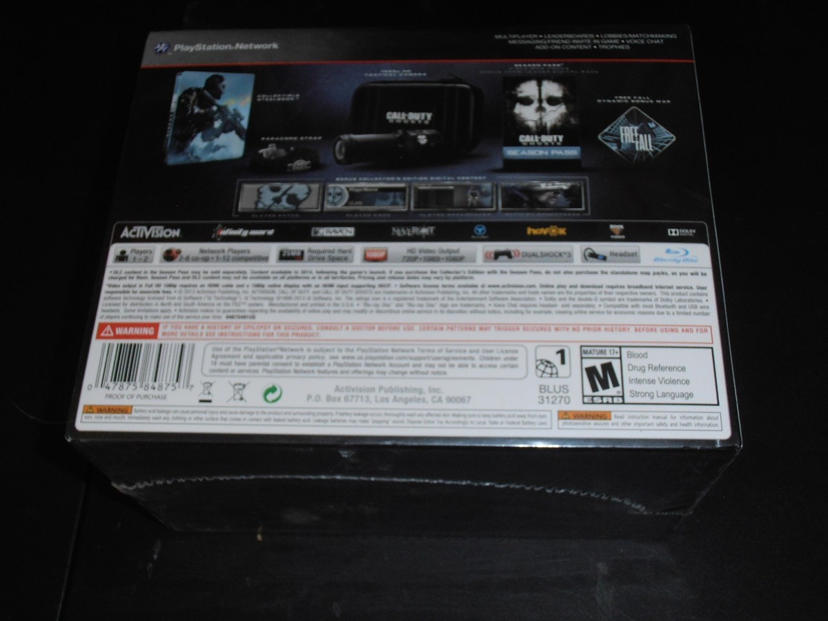Call of Duty: Ghosts -- Prestige Edition (Sony PlayStation 3, 2013
