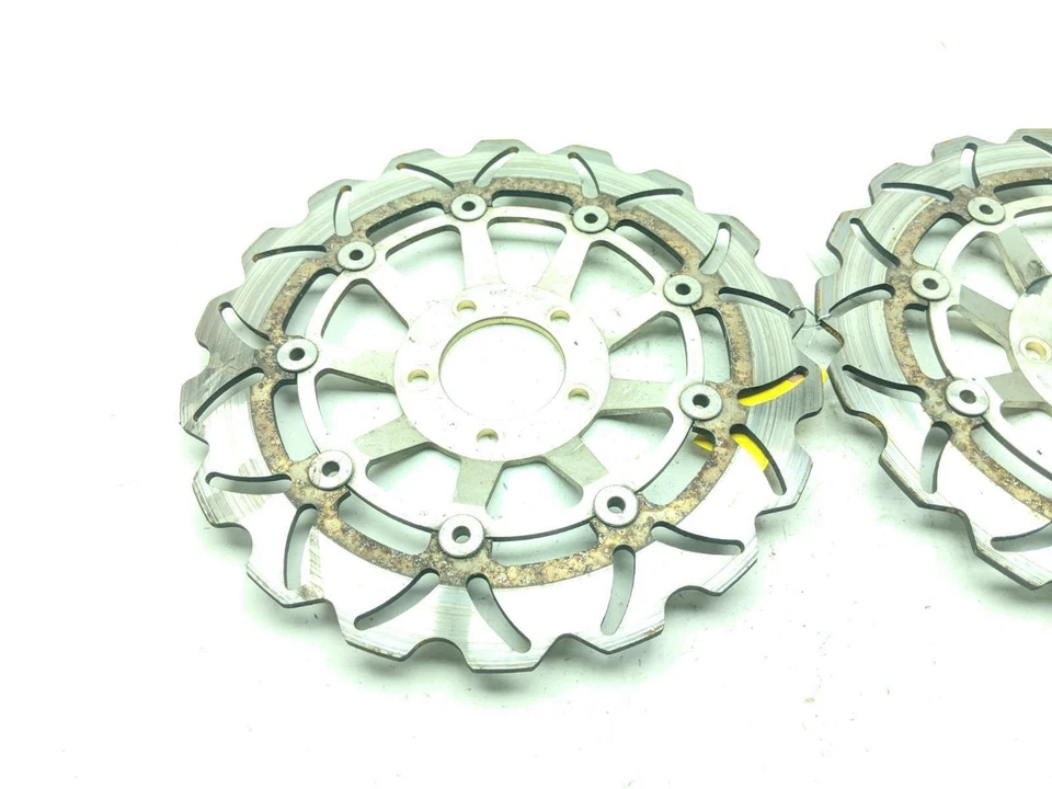 01-05 Suzuki Bandit GSF1200S GSF 1200 rotores de freno de disco delanteros INV Foto 3 de 4