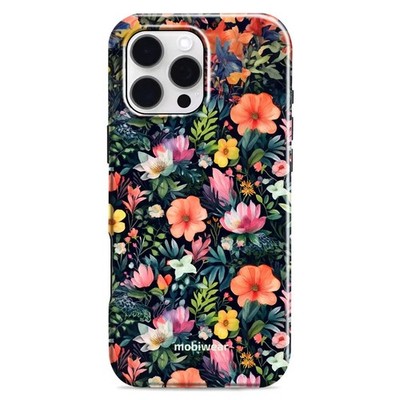 Handyhülle für iPhone 16 Pro Max Mobiwear Case Cover Schutz Hülle Bunt-Blumig
