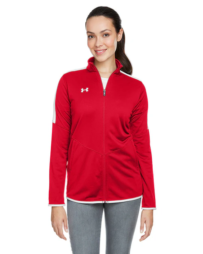 Under Armour Ladies' Rival Knit Jacket - Red - Size XS - Picture 2 of 4