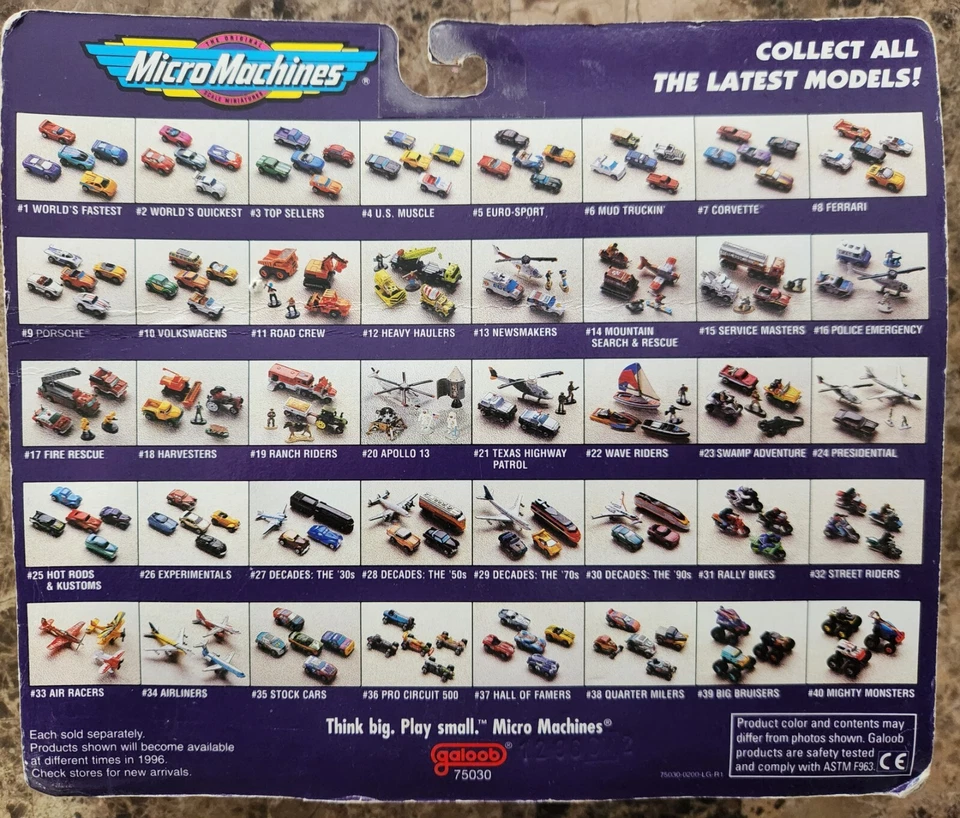 Micro Machines 1996 #40 MIGHTY MONSTERS SEALED Monster Trucks Bronco Billy Semi - Image 2 of 3