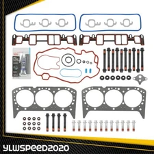 Head Gasket Set Bolts Fit For 1996-2006 Chevrolet GMC V6 Savana 4.3L Vortec OHV 