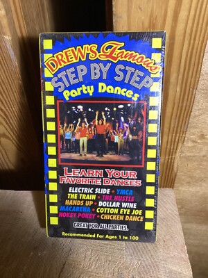 Drew s Famous Step by Step Party Dance VHS - copyright 1997 New Sealed