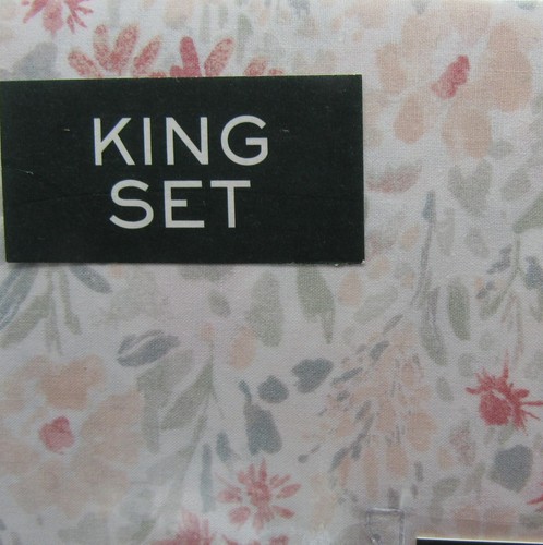 LAUREN RALPH LAUREN PASTEL FLORAL KING 4 PIECE SHEET SET 100% COTTON NEW - Picture 9 of 13