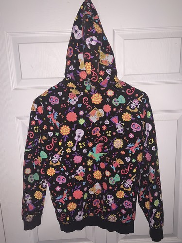 Disney Coco Youth XL Hoodie Jacket Zip W/ Pockets Dia de Los Muertos - Picture 6 of 9
