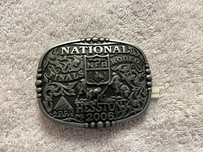 2006 National Finals Rodeo Hesston NFR Youth (Small) Cowboy Buckle New