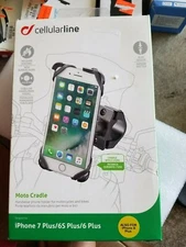 CELLULARLINE MOTO CRADLE FOR APLLE IPHONE 7 PLUS/ 8 WITH MOUNT MOTOCYCLE 