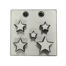 Star Shape Disc Cutter with Set of 5 Punches Size 12mm-25mm