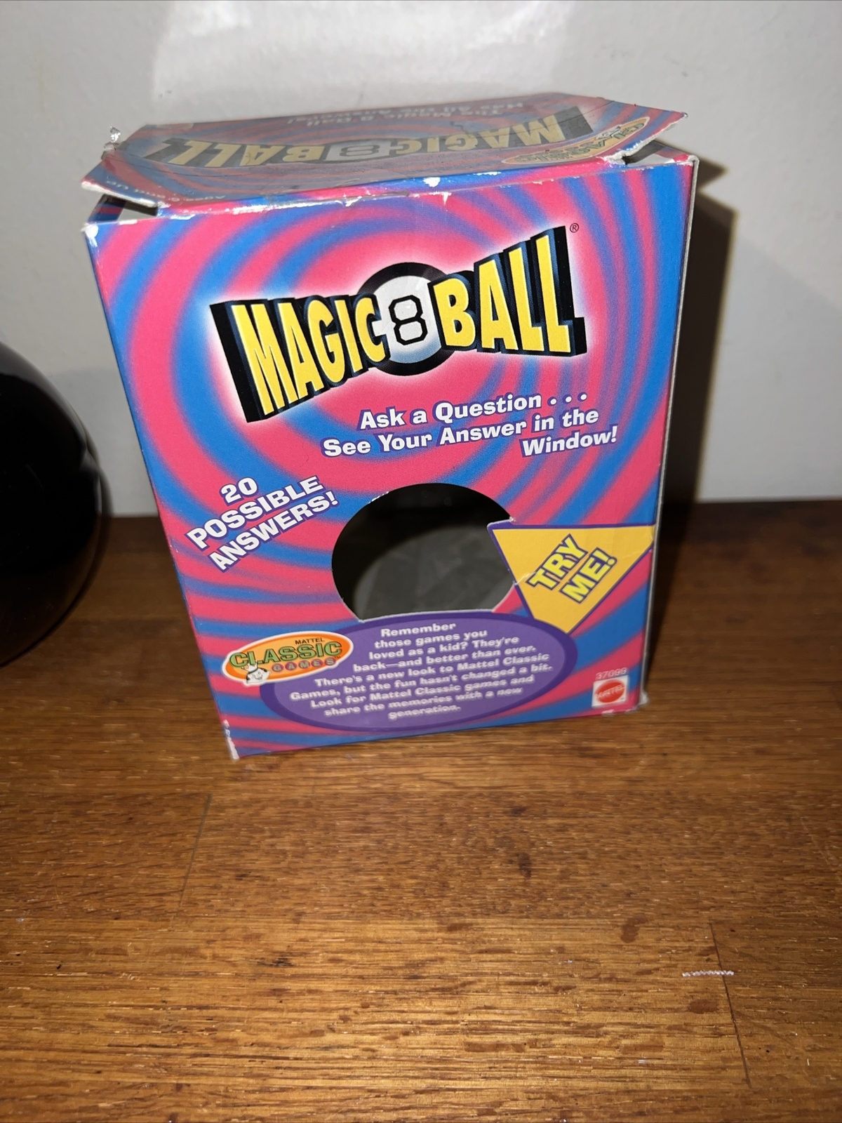 Classic Mattel Magic 8 Ball Toy Vintage Game Fortune Teller Kids Lucky