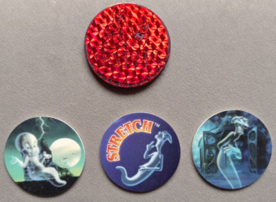 Official POG Casper: 1 Kini (Slammer) + 3 Milkcaps [Pogs / Tazos] Canada Games