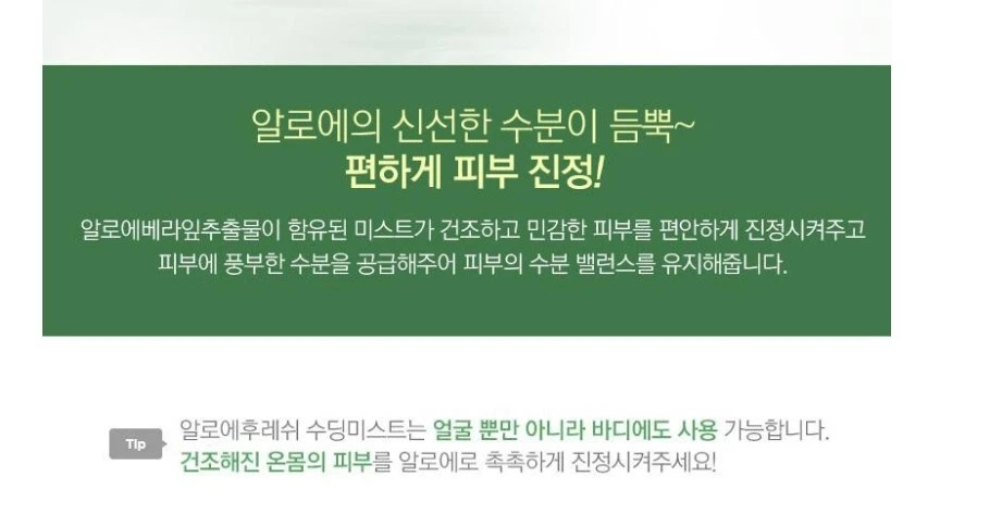 THE FACE SHOP Jeju Aloe Fresh Soothing Mist, 130ml(4.39oz) x 2Pack korea - Изображение 3 из 4