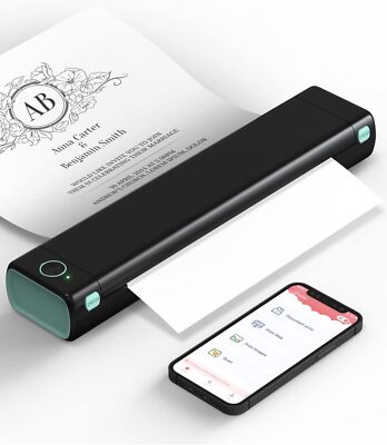 Phomemo M08F Mobiler Thermodrucker für unterwegs A4-Format Komp. mit Android iOS