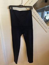 Bump’n Clothing Solid Black Postpartum Pregnancy Support Seamless Leggings Large