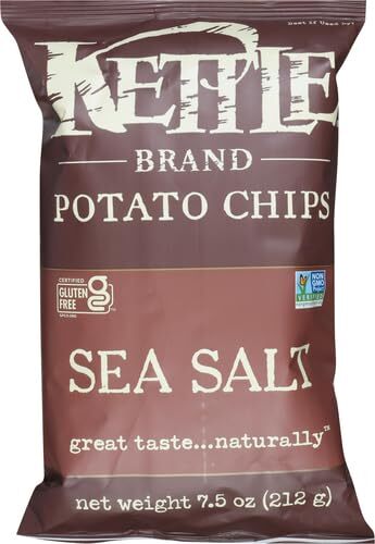 Картофельные чипсы марки Kettle с морской солью 7,5 унций