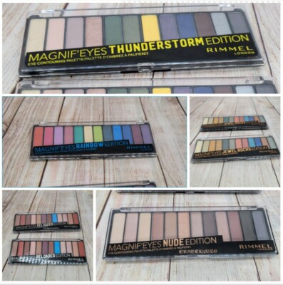 2 x Rimmel London Magnif'Eyes Eyeshadow 12 Color Palette - Choose Your Shade New