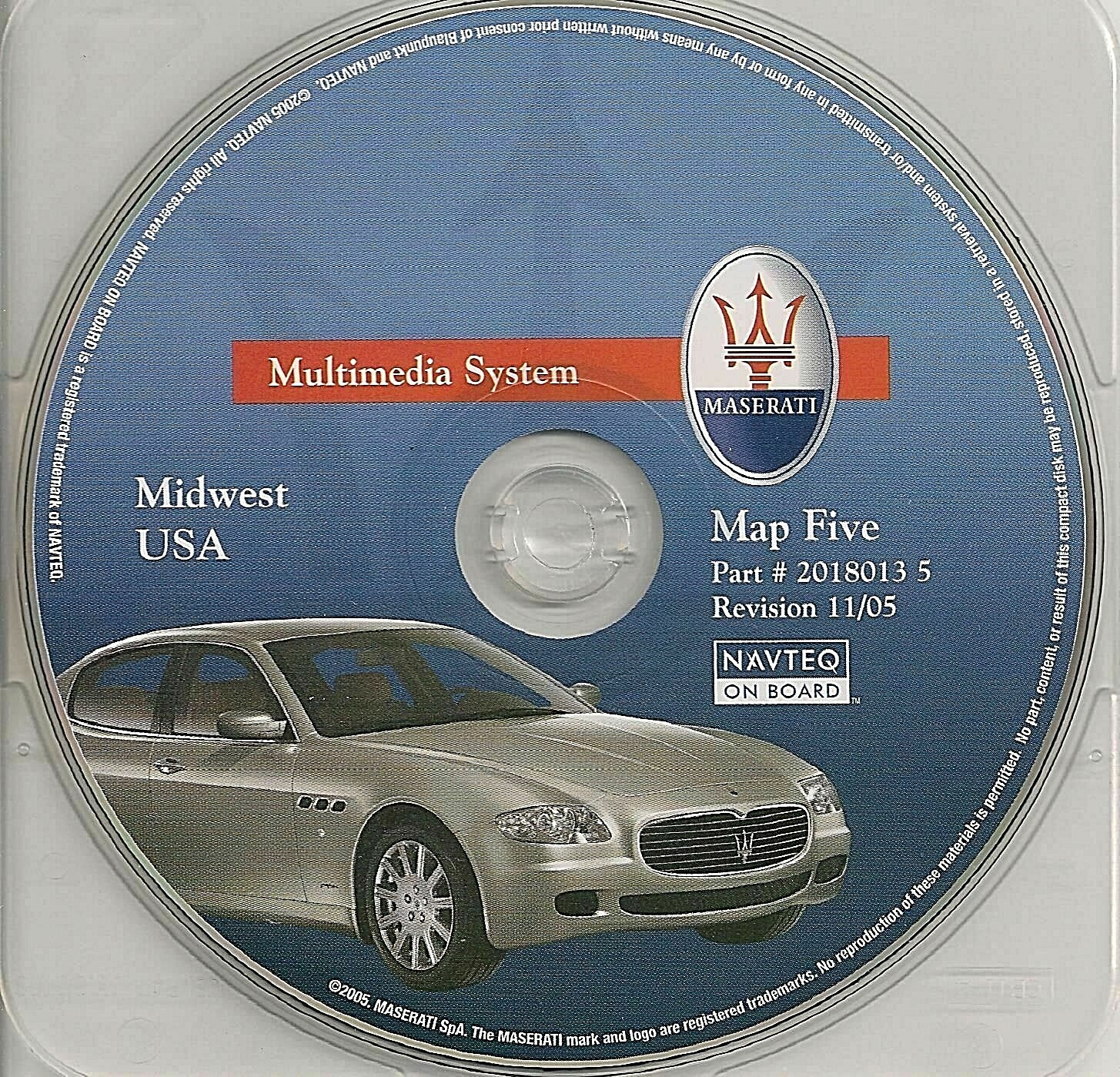 Maserati Quattroporte 2005-2009 INNER Head unit P/N 2018013