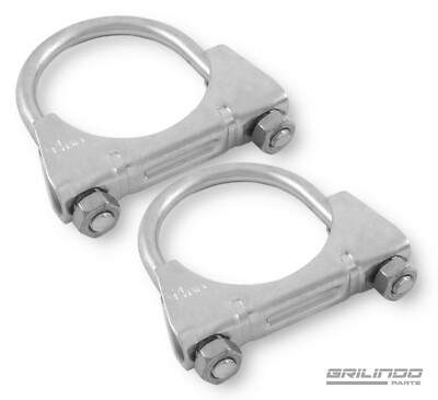 2 X Auspuffschelle 51,5mm VAG Breitbandschelle