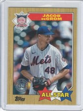 Jacob deGrom 2022 Topps #87AS-36 1987 Baseball 35th Anniversary All-Stars Mets