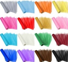 10M 70CM Organza Fabric Voile Drape Curtain, Wedding Fabric,Sashes Table Runner