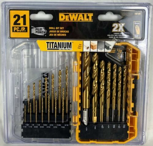 DEWALT Titanium Pilot Point Drill Bit 