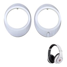OEM Beats by Dre Studio 1.0 Speaker Shell Cup Housing Pair  Bright White 