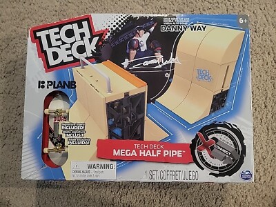TECH DECK Danny Way Mega Half Pipe X-Connect Park Creator Ramp w/ 4'' Skateboard
