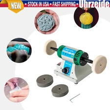 Portable Jewelry Polisher Bench Grinder Watch Gem Buffing Machine Variable Speed