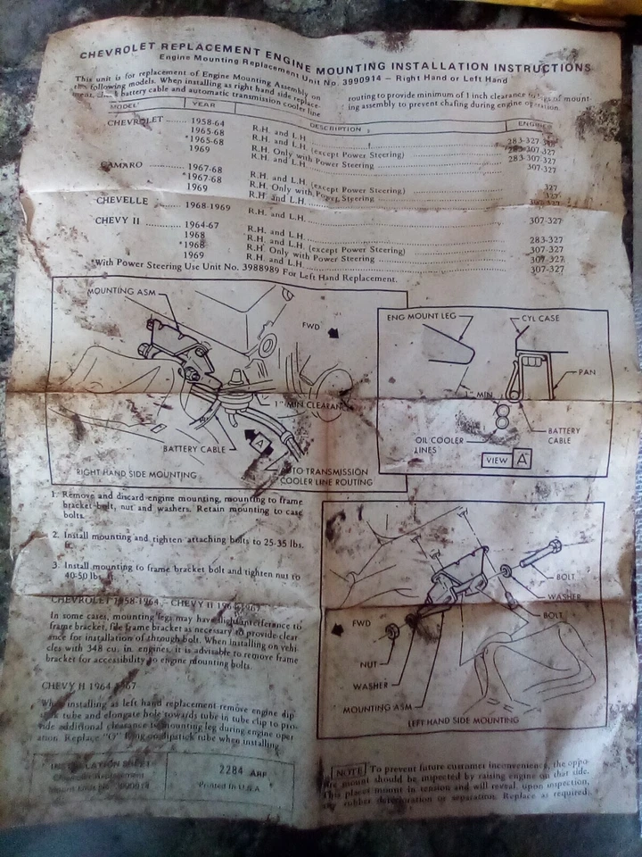 Suportes de motor Napa Balkamp Chevy/Camaro/Chevelle - Novo na caixa - Imagem 4 de 4