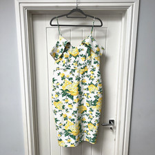 Oasis Dress Women's UK 12 Multicoloured Floral Sleeveless Summer Midi BNWT