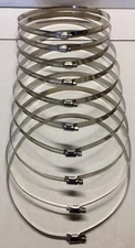 6" - 8" 100% Stainless Steel Worm Gear Hose Clamps Marine Grade - 10 Clamps