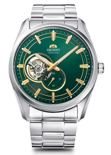 Orient Automatik Halbskelett Saphir grünes Zifferblatt Herrenuhr RA-AR0008E