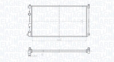 MAGNETI MARELLI Kühler, Motorkühlung  u.a. für NISSAN, OPEL, RENAULT