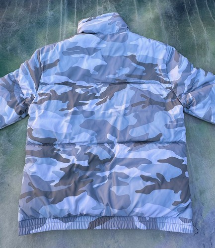 Giacca mimetica bianca Hollister California Puffer Collection da uomo taglia L. - Foto 8 di 12