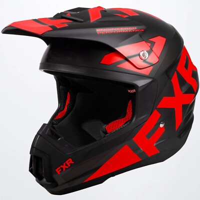 FXR Torque Team Open Snowmobile Helmet Red XL 2XL 220620-1020 CLEARANCE 