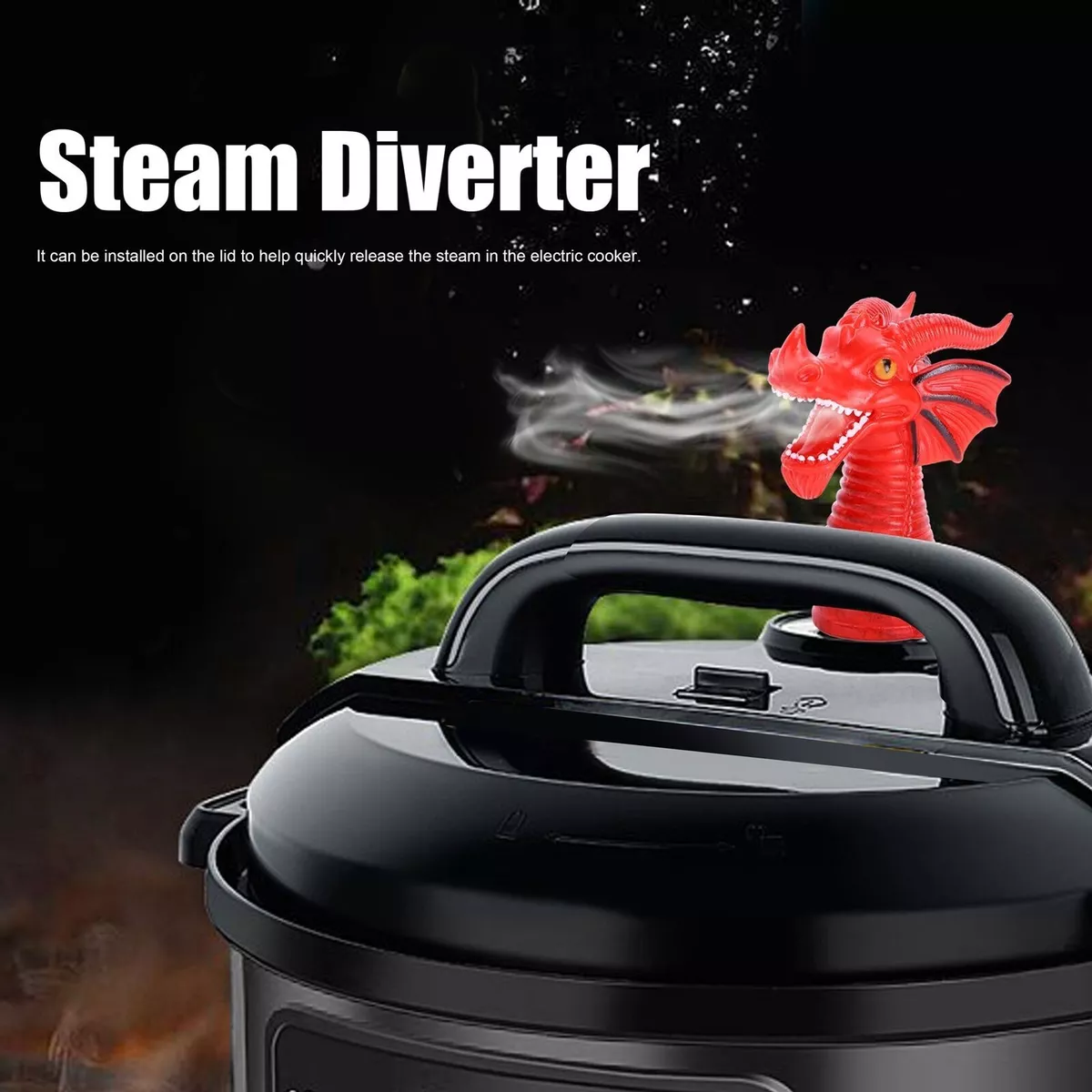 Fire-breathing Dragon Steam Release Diverter Tool for Pressure Cooker  Kitchen