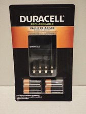 NEW - DURACELL Rechargeable Batteries Value Charger SET w/ 6 AA  2 AAA NiMH