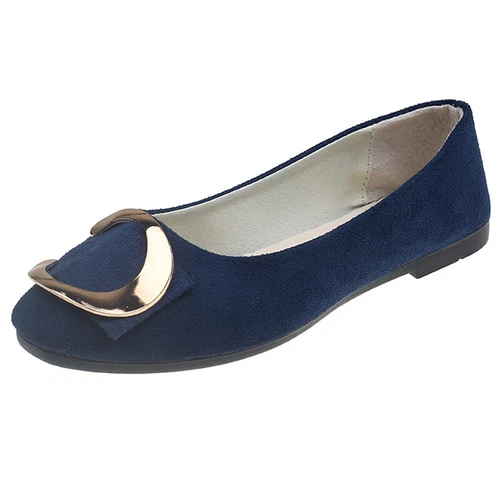 Women Flats Slip On Flat Shoes Formal Ladies Square Toe Classic Pumps Buckle - Bild 6 von 113