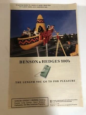 1995 Benson And Hedges Cigarettes Vintage Print Ad Advertisement pa21