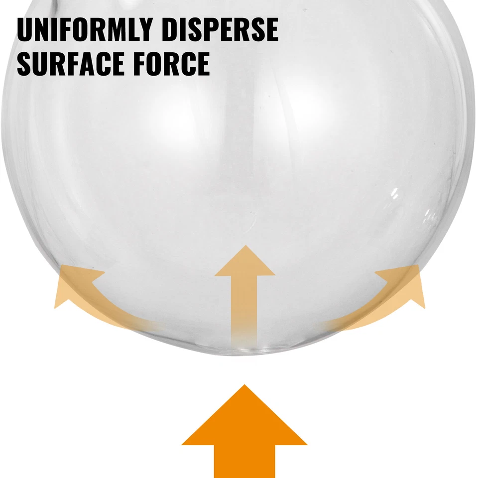 VEVOR Frasco de Fondo Redondo con Receptor Matraz de Reacción 2 L con 2 Cuellos - Imagen 4 de 4