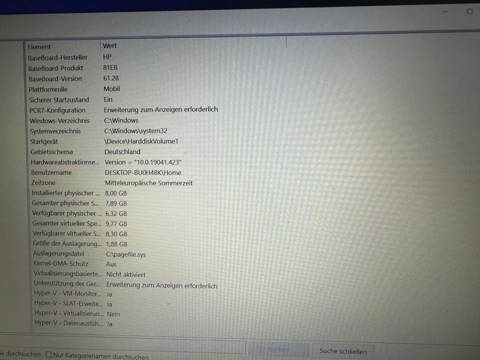 HP ProBook 250 G5 39,6cm (15,6") i5-6200U 8GB RAM  1TB HDD Gebraucht - Bild 2 von 4