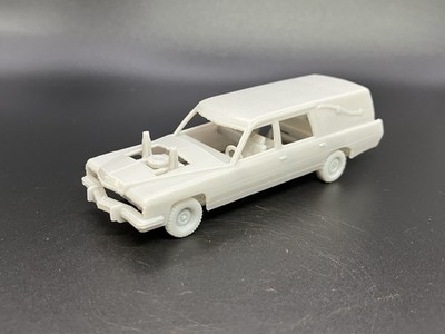 1/64 3D Printed 1973 Cadillac Hearse Demolition Demo Derby Car For Diecast Dio