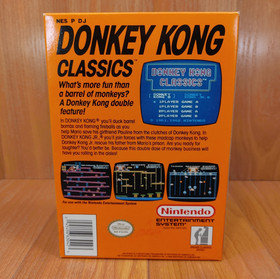 Nr MINTY BOX CIB Donkey Kong Classics complete in nes Collector lot CLEAN A+